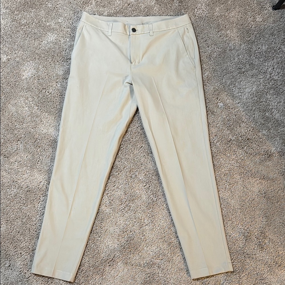 lululemon khaki ABC trouser